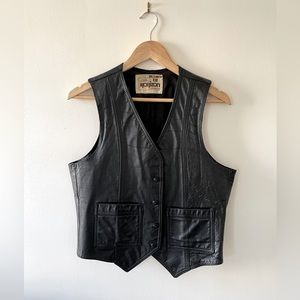 Vintage leather vest